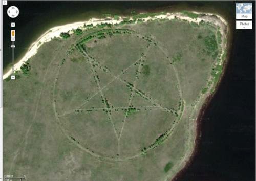 Mysterious Pentagram On Google