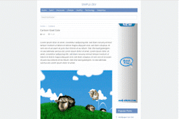 Simple-Zev Blogger Template Responsive And Mobile Friendly