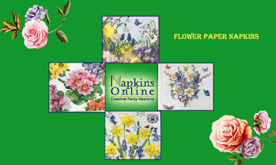 flower paper napkins