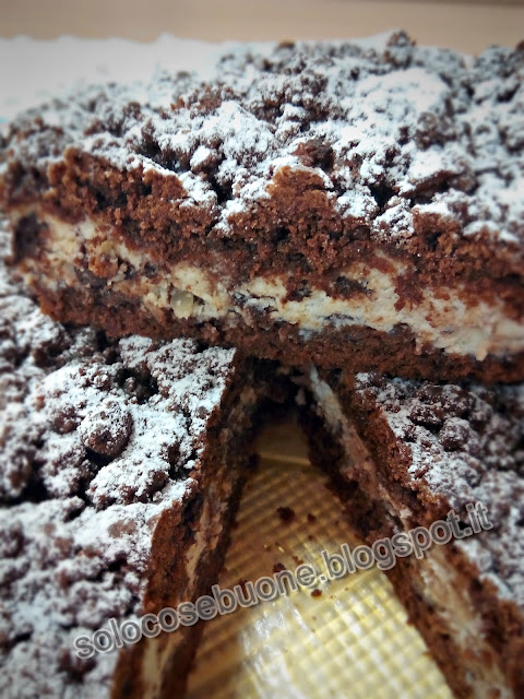 Torta sbriciolata ricotta e cioccolato