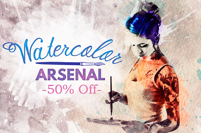 Watercolor Arsenal 50% off