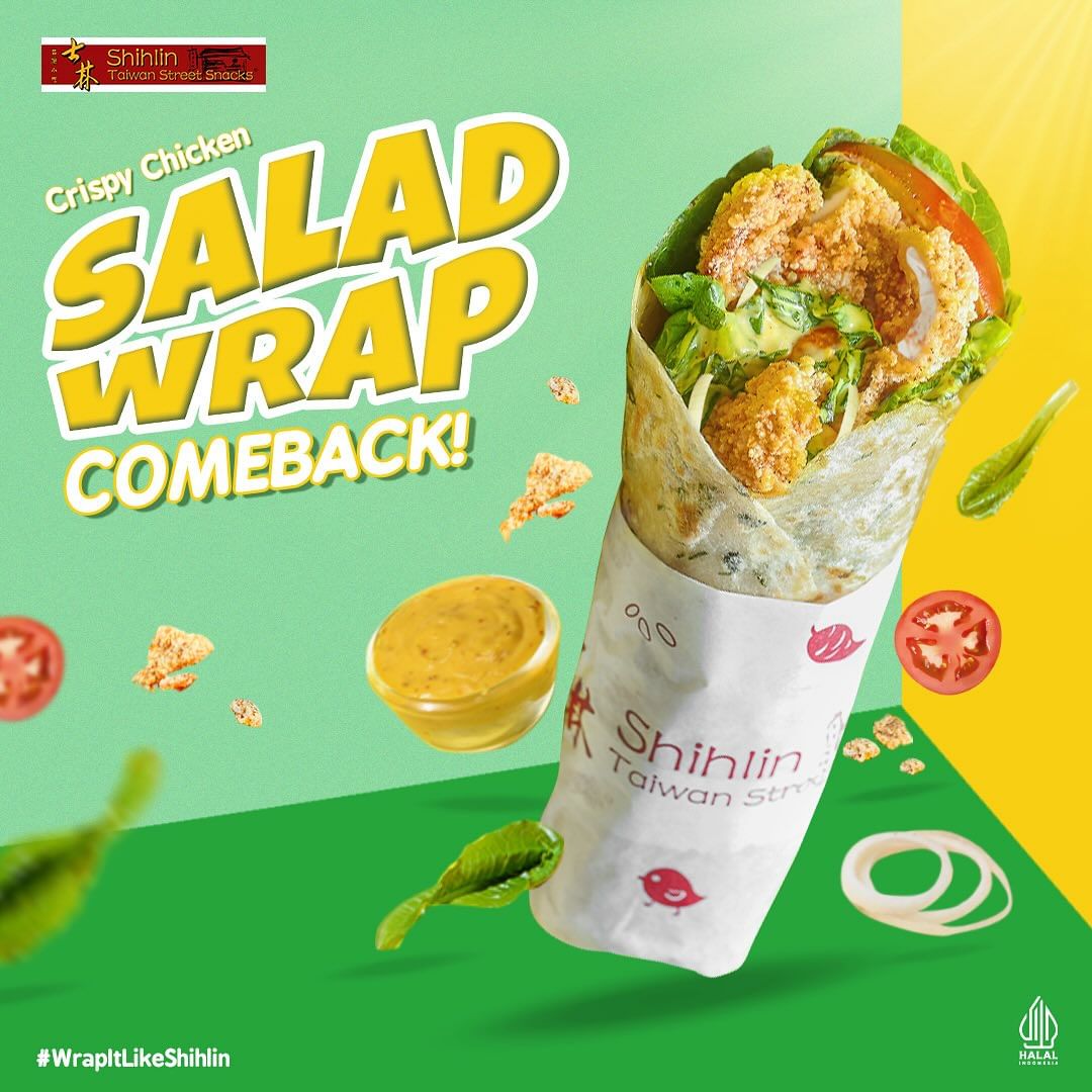 SHIHLIN Crispy Chicken Salad Wrap