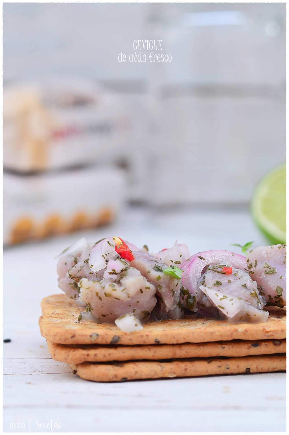 CEVICHE. CEVICHE DE ATÚN FRESCO. COMO HACER CEVICHE EN 3 PASOS.