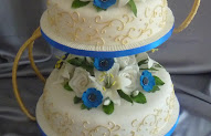 53+ Wedding Cake Designs Royal Blue And Gold