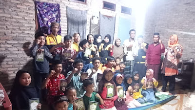 Komunitas Sahabat Qur'an Salurkan Donasi Ke Taman Pendidikan Alqur'an (TPA) Dusun Kayu Tabu Bakauheni 
