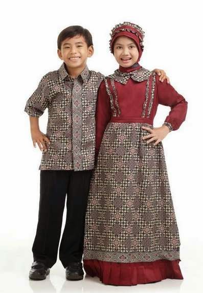 10 Model  Baju  Batik Muslim Anak  Desain Terbaik 2019