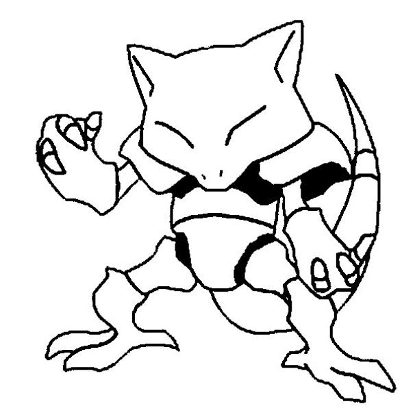 Abra Pokemon Coloring Pages Printable - Free Pokemon Coloring Pages
