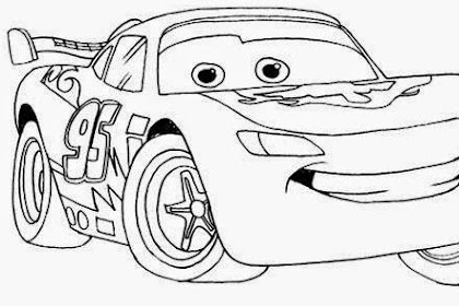 Contoh Gambar Mewarnai Gambar Cars 3 - KataUcap