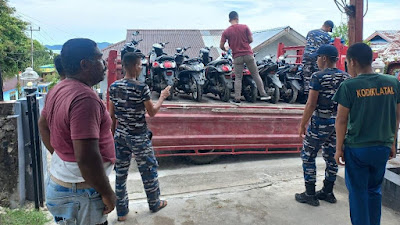 TNI AL Berhasil Gagalkan Penyelundupan Kendaraan Bermotor di Pelabuhan Fak Fak