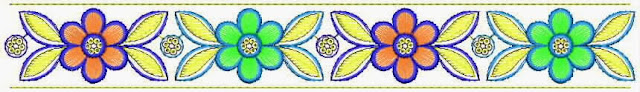 Eenvoudige Floral ontwerper Kant grens