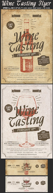  Wine Tasting Flyer Template