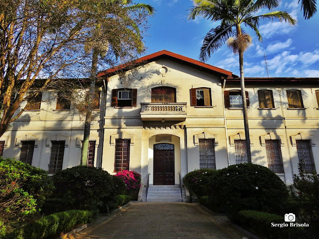 Vista da fachada do Museu Vicente de Azevedo - Ipiranga - São Paulo