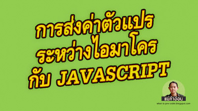 วิธีการส่งค่าตัวแปรระหว่าง iMacros และ Javascript