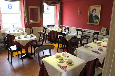 Regency tearooms at the Jane Austen Centre in Bath