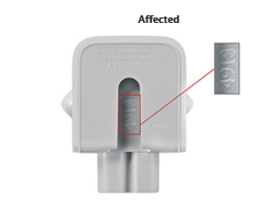 Defective Apple Wall Plus Adapter