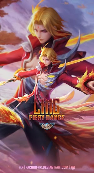 Wallpaper Ling Mobile Legends HD - Ling Fiery Dance Android Iphone