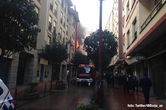 Incendio de un piso en la calle Gipuzkoa