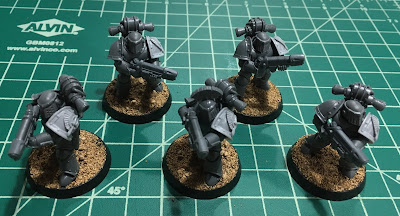 Horus Heresy First Tactical Support Squad WIP mark III plate plasma guns