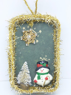 Snowman Ornament by BayMoonDesign