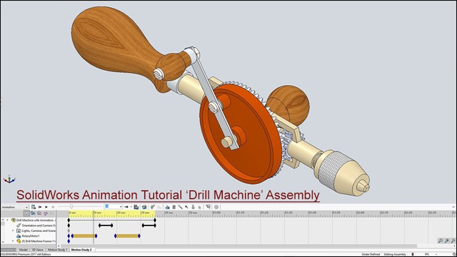 SolidWorks Animation Tutorial ‘Drill Machine’ Assembly_2