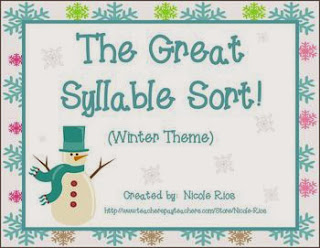 http://www.teacherspayteachers.com/Product/The-Great-Syllable-Sort-Syllabication-Patterns-Winter-Theme-455749