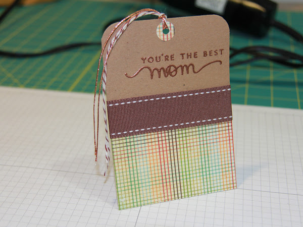 Heat Embossed Mother's Day Tag