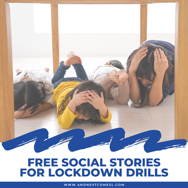 Free social stories for lockdown drills or other similar emergency drills at school