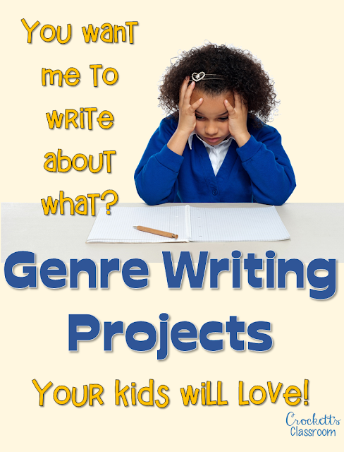 Are your students stuck when asked to write in different genres?  They'll love this writing project that introduces six different grenres.