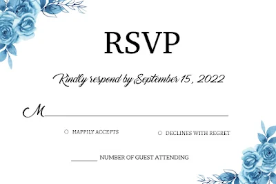 contoh undangan pernikahan dalam bahasa inggris dengan rsvp