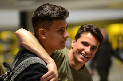 Rafael Rueda Muhlmann e o filho Gabriel Meyer Muhlmann