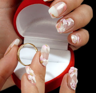 wedding bride nail art designs