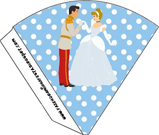 Cinderella Free Printable Cones.