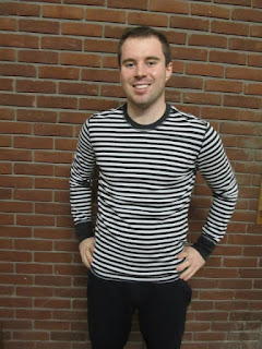 lululemon black and white striped shirt