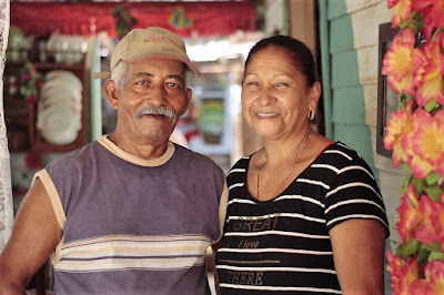 La pareja Lorenzo y Martha