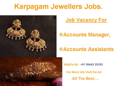 Karpagam Jewellers Jobs