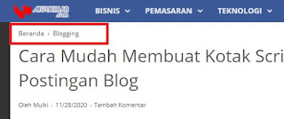 cara membuat breadcrumb di blogspot, breadcrumb blog, cara memasang breadcrumb,  dan cara mengatasi breadcrumb