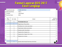 Format Laporan BOS 2017 Excel Lengkap