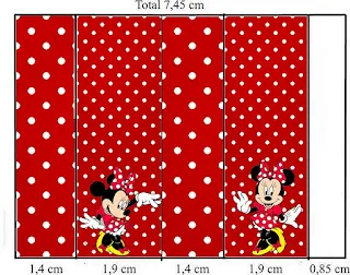 Minnie in Red and Polka Dots Free Printable Labels.