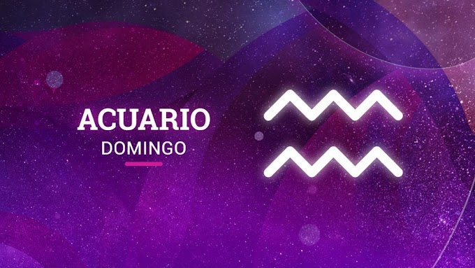ACUARIO - HORÓSCOPO DEL DOMINGO 1 DE SEPTIEMBRE 2019