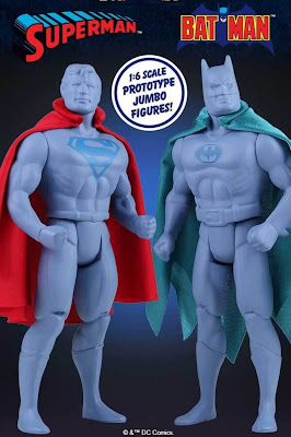 San Diego Comic-Con 2016 Exclusive DC Comics Super Powers Prototype Batman & Superman 12” Jumbo Vintage Action Figures by Gentle Giant