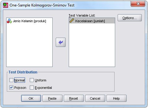 Kolmogorov-Smirnov Test - Belajar SPSS