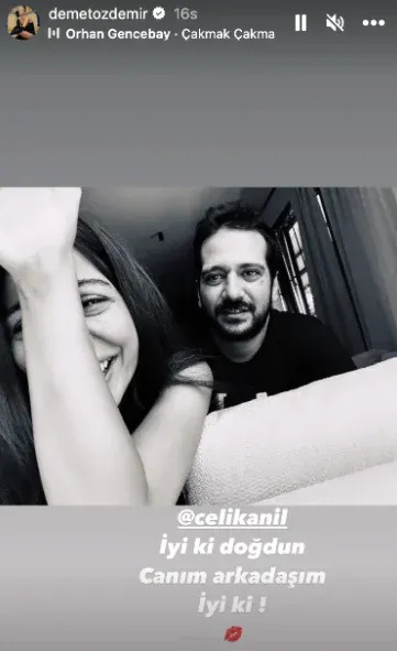 Demet Özdemir, currently on screen with the series "Adım Farah," hasn't forgotten her co-star from the series "Erkenci Kuş," which blew like a storm in the 2018-2019 season.