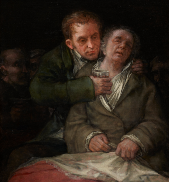 Francisco Goya, Self-portrait with Dr. Arrieta (1820)