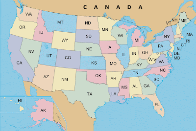 United States of America Map