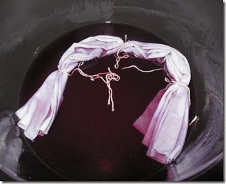 Fabric in blueberry