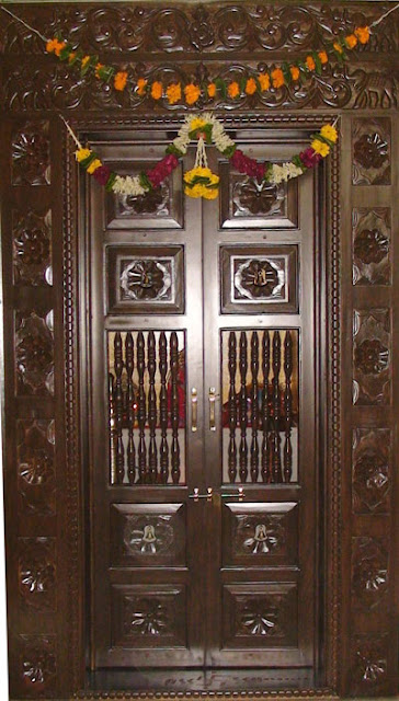 wood front door images Pooja Room Door Designs | 364 x 640