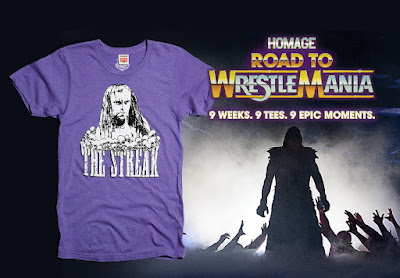 Road to WrestleMania Week 6 “The Undertaker WrestleMania Streak” T-Shirt by Homage x WWE