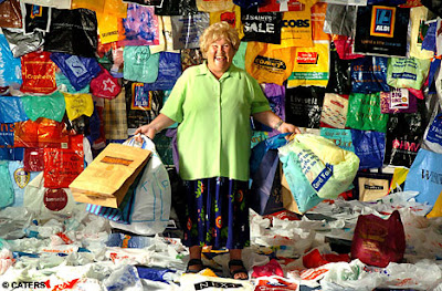 Carol Vaughan, queen of plastic bags