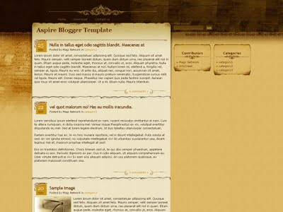 Aspire Blogger Template