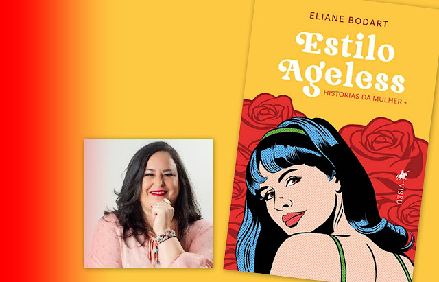 Autora Eliane Bodart e capa do livro "Estilo Ageless".